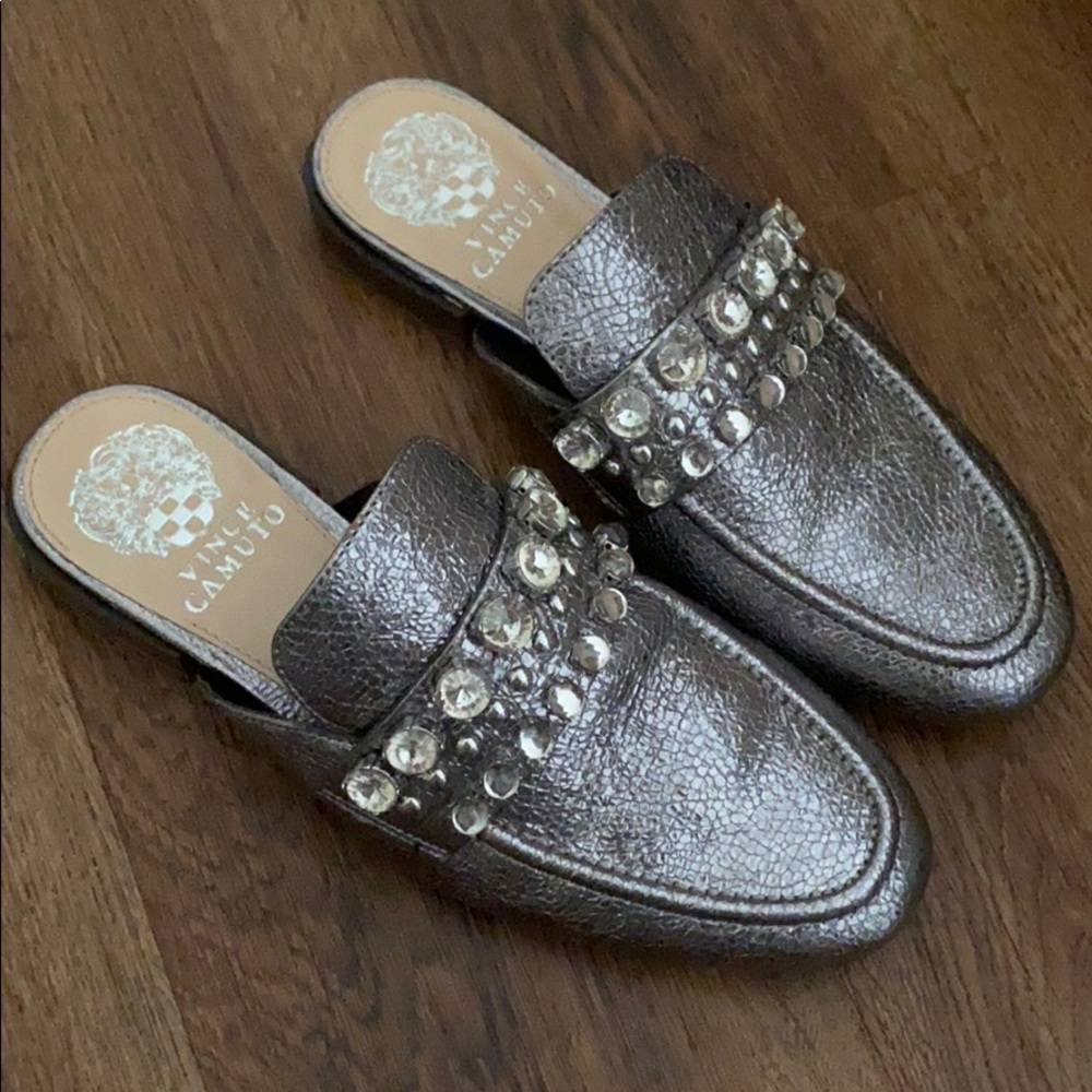 Vince Camuto Metallic Slip ons